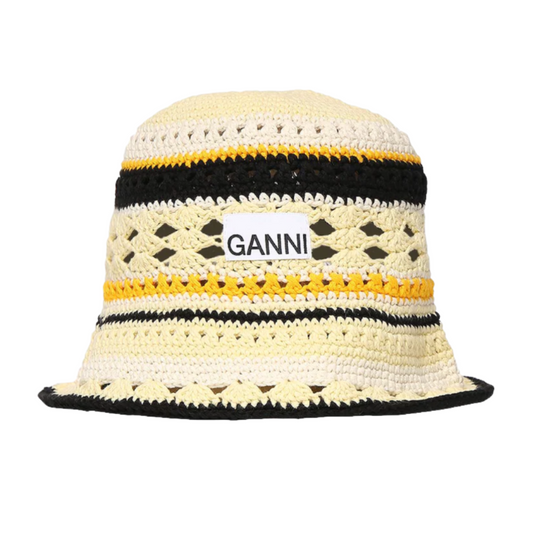 Ganni Crochet Bucket Hat