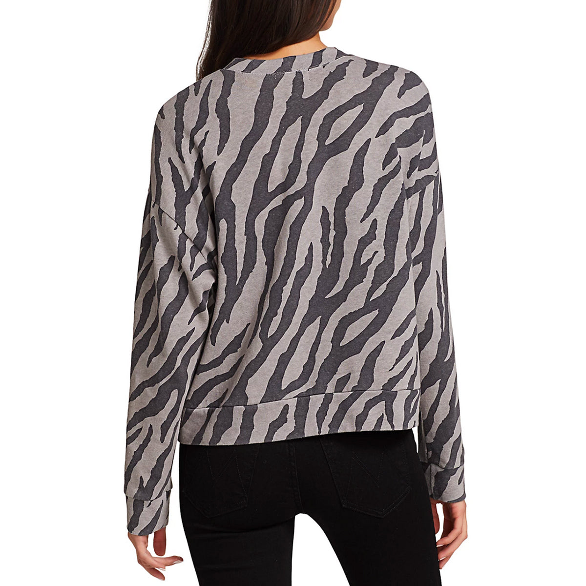 Monrow Zebra Boxy Sweater