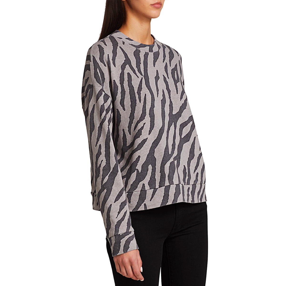 Monrow Zebra Boxy Sweater