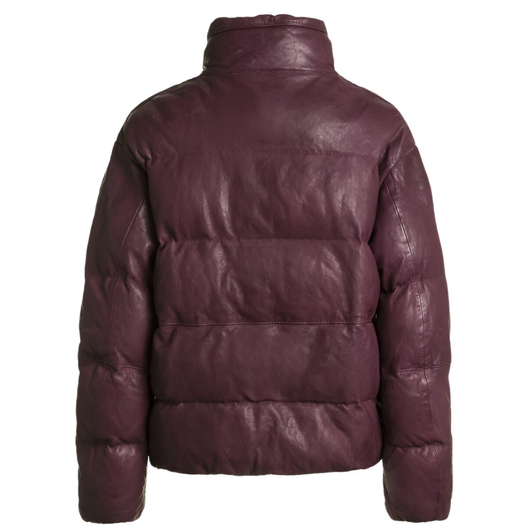 Parajumpers Pia Leather Puffer Jacket