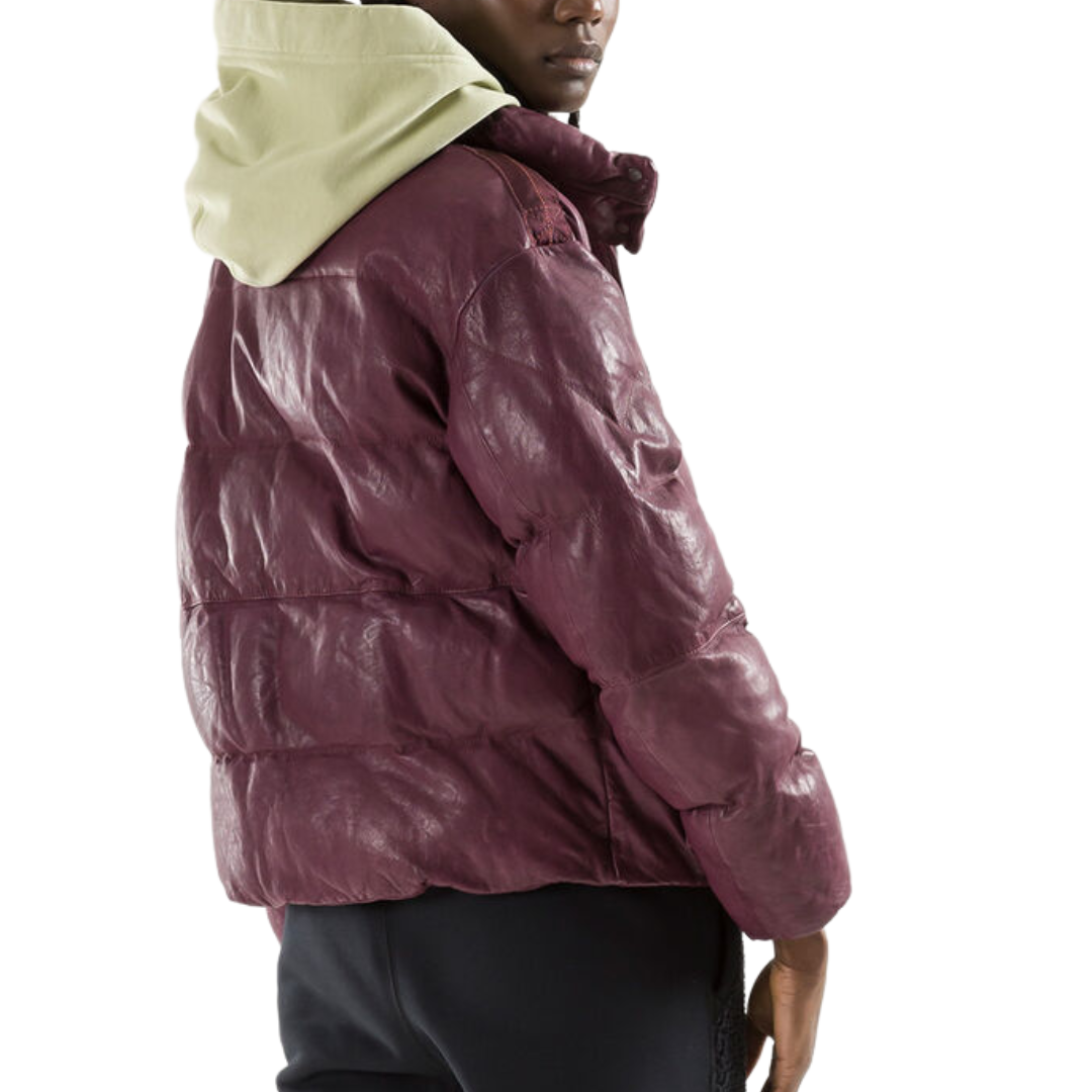 Parajumpers Pia Leather Puffer Jacket