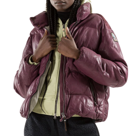 Parajumpers Pia Leather Puffer Jacket