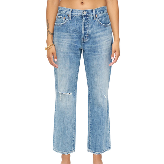 Pistola Maya Mid Rise Easy Straight Ankle Jeans