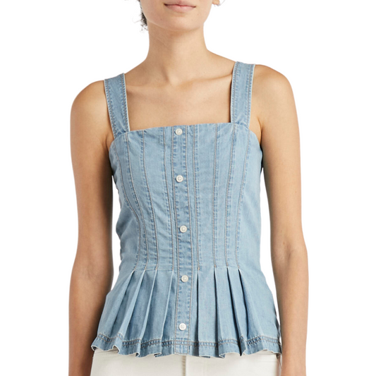 Veronica Beard Laura Denim Top