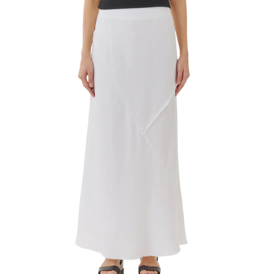 ATM Linen Bias Maxi Skirt