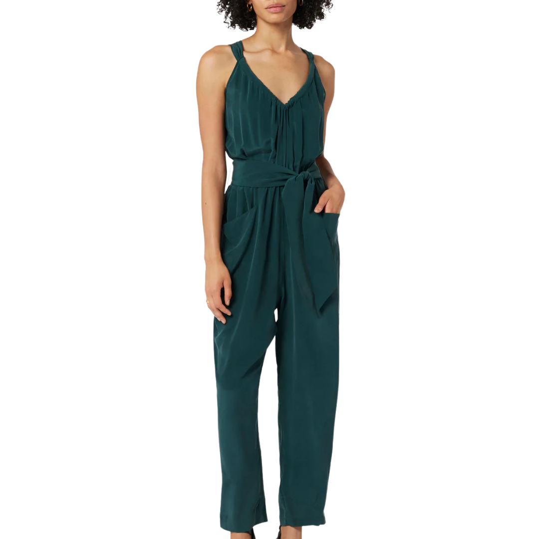 Joie Vernet Silk Jumpsuit