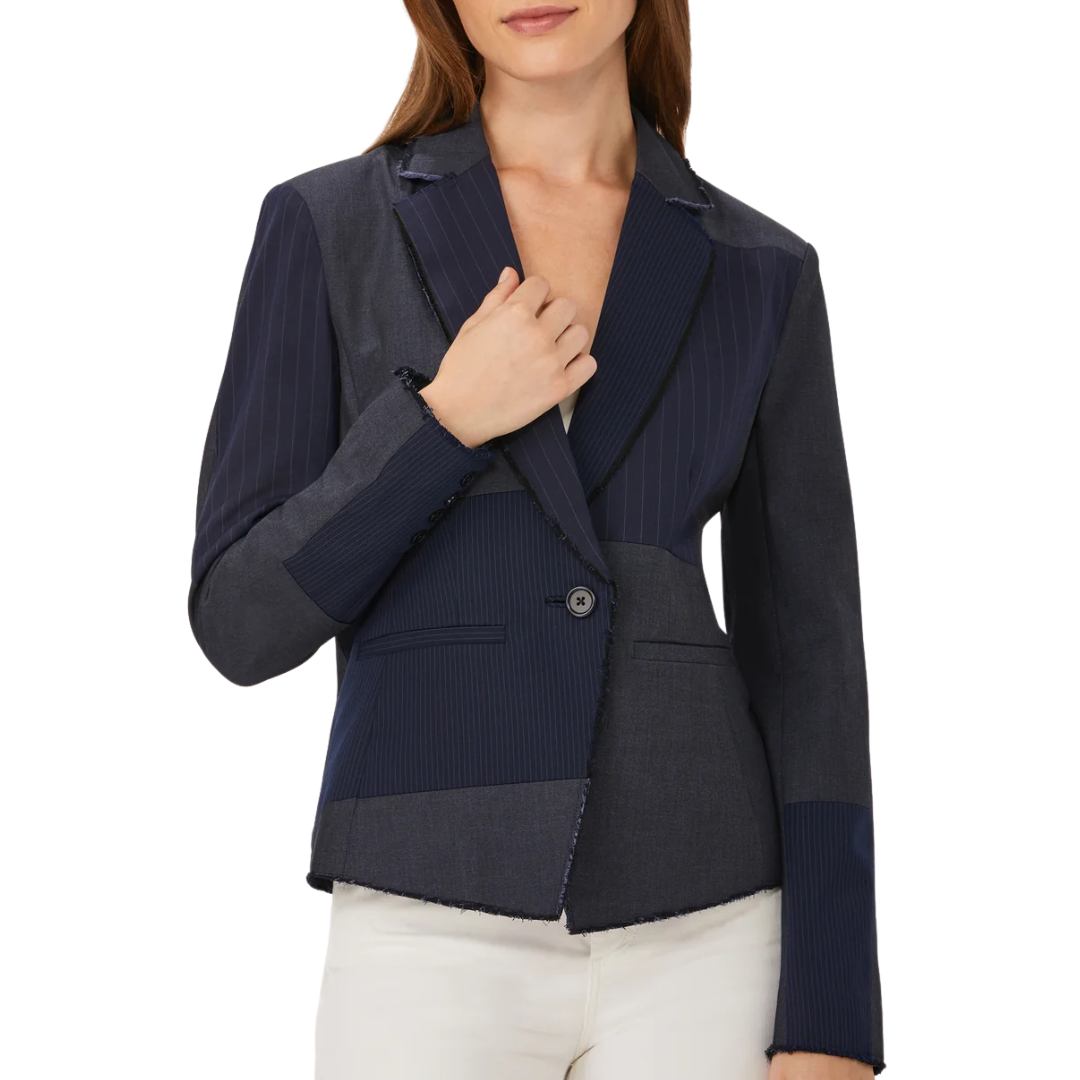 Ecru Patchwork Blazer