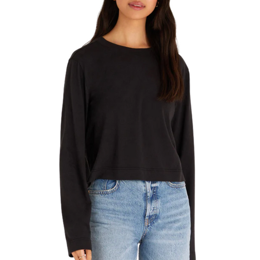 Z Supply Lupita Crop Long Sleeve Top