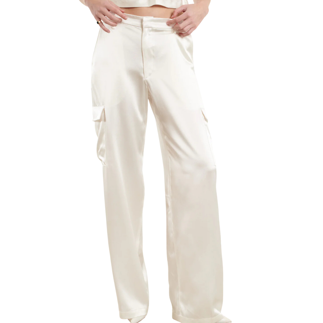 SPRWMN Silk Baggy Cargo Pants