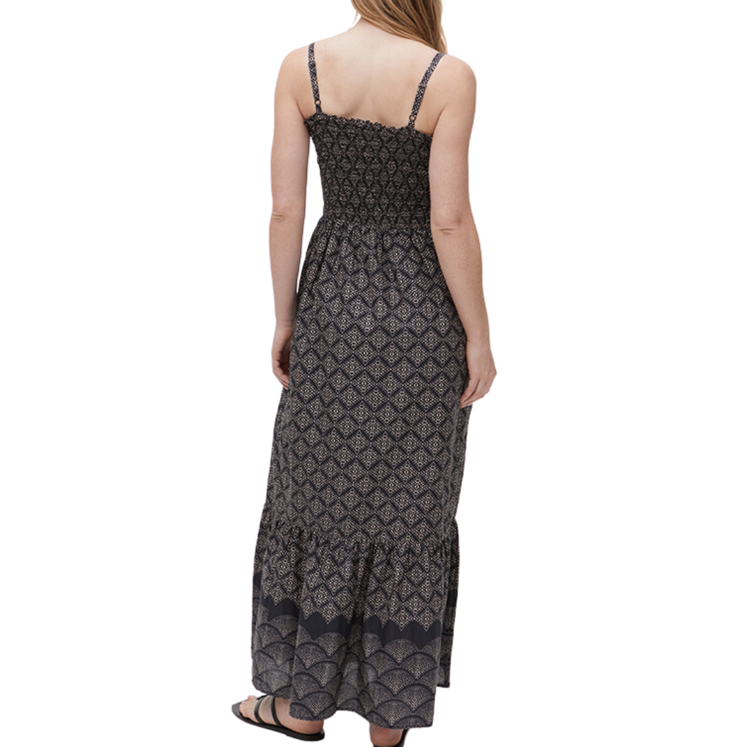 Michael Stars Alejandra Smocked Maxi Dress