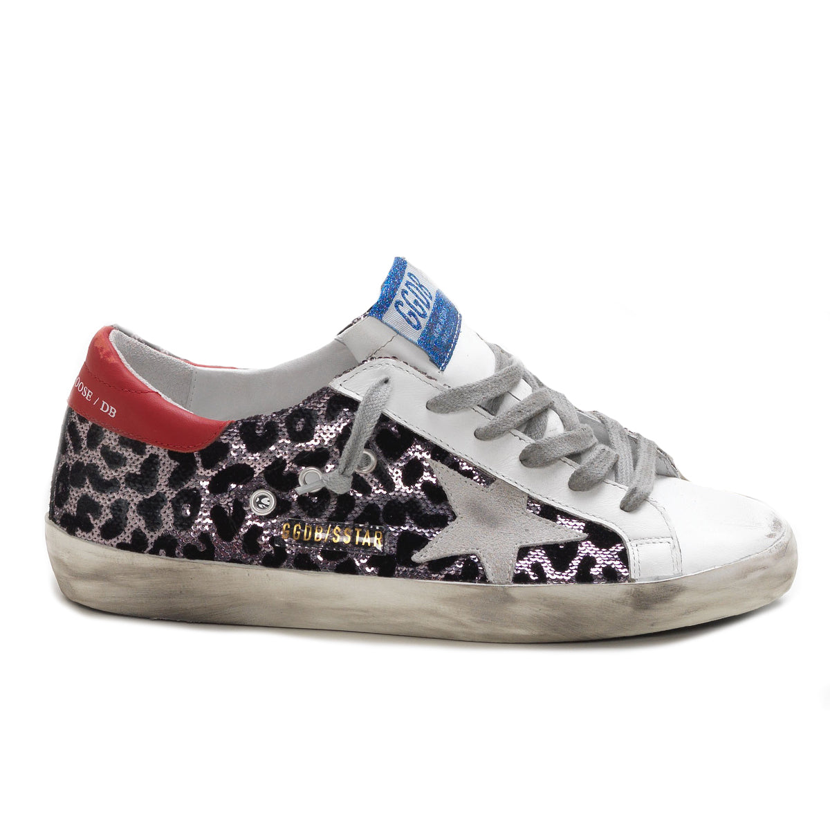 Golden Goose Superstar Low Top Leopard Sneakers