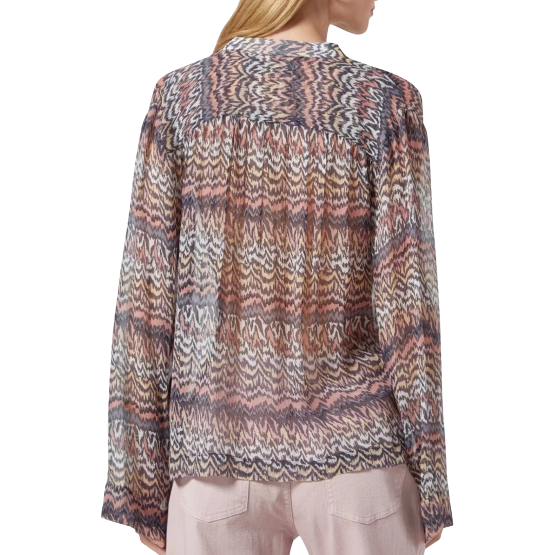 Joie Bezona Long Sleeve Silk Top