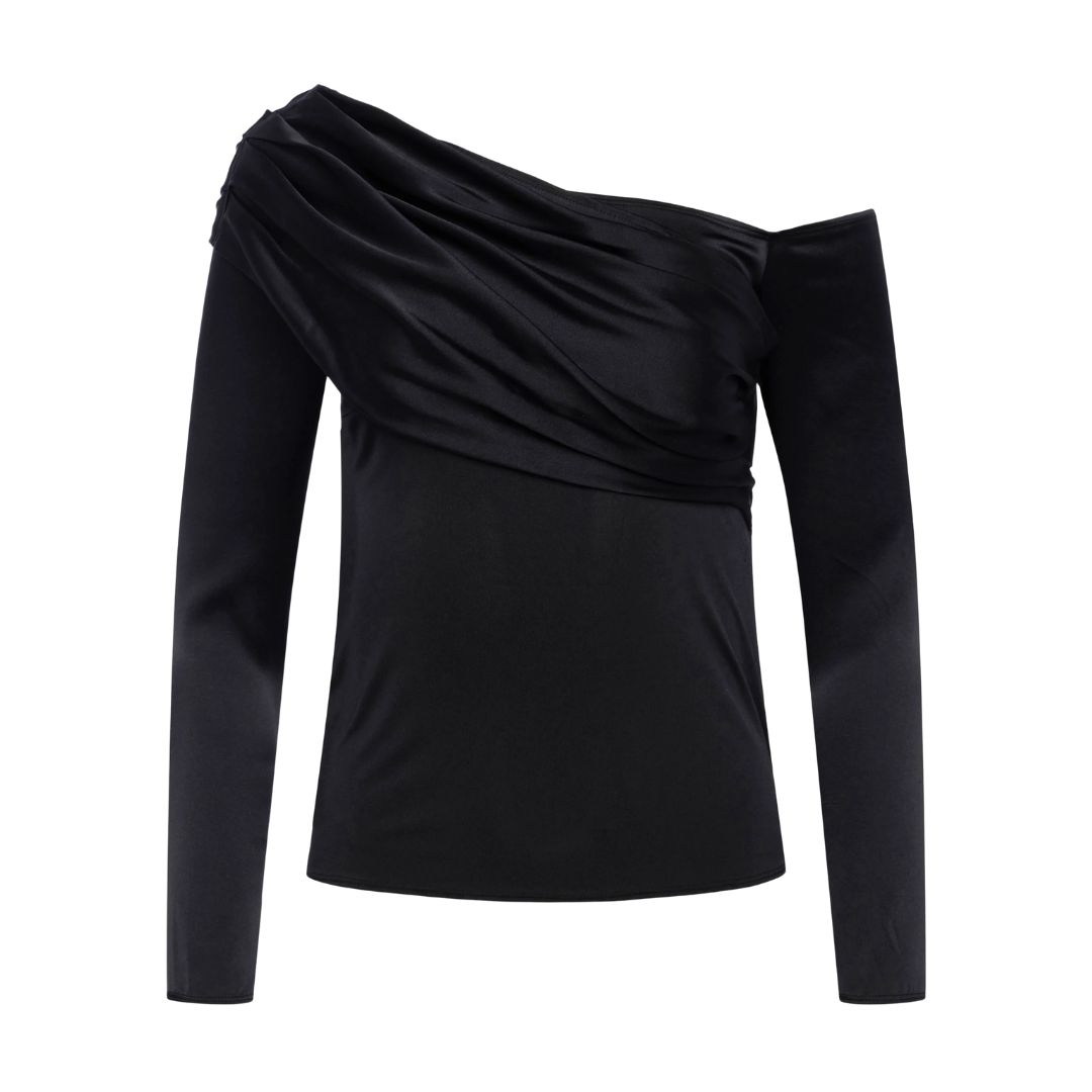 L'Agence Sharma One-Shoulder Top