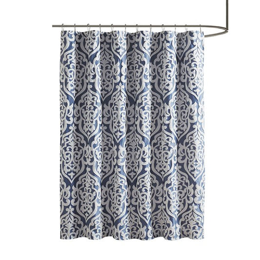 Olliix Home Odette Jacquard Shower Curtain