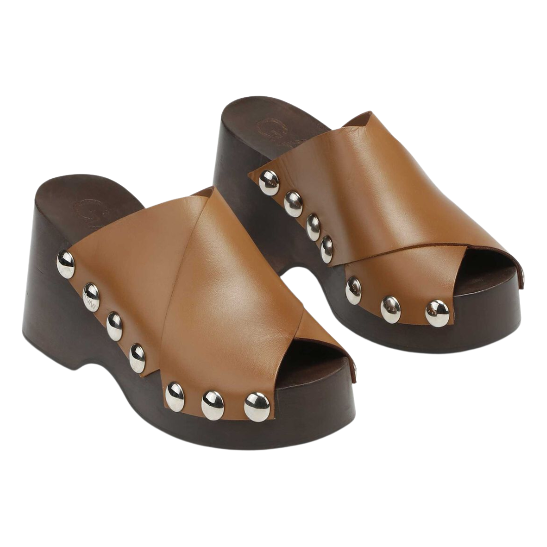 Ganni Chunky Wedge Clogs