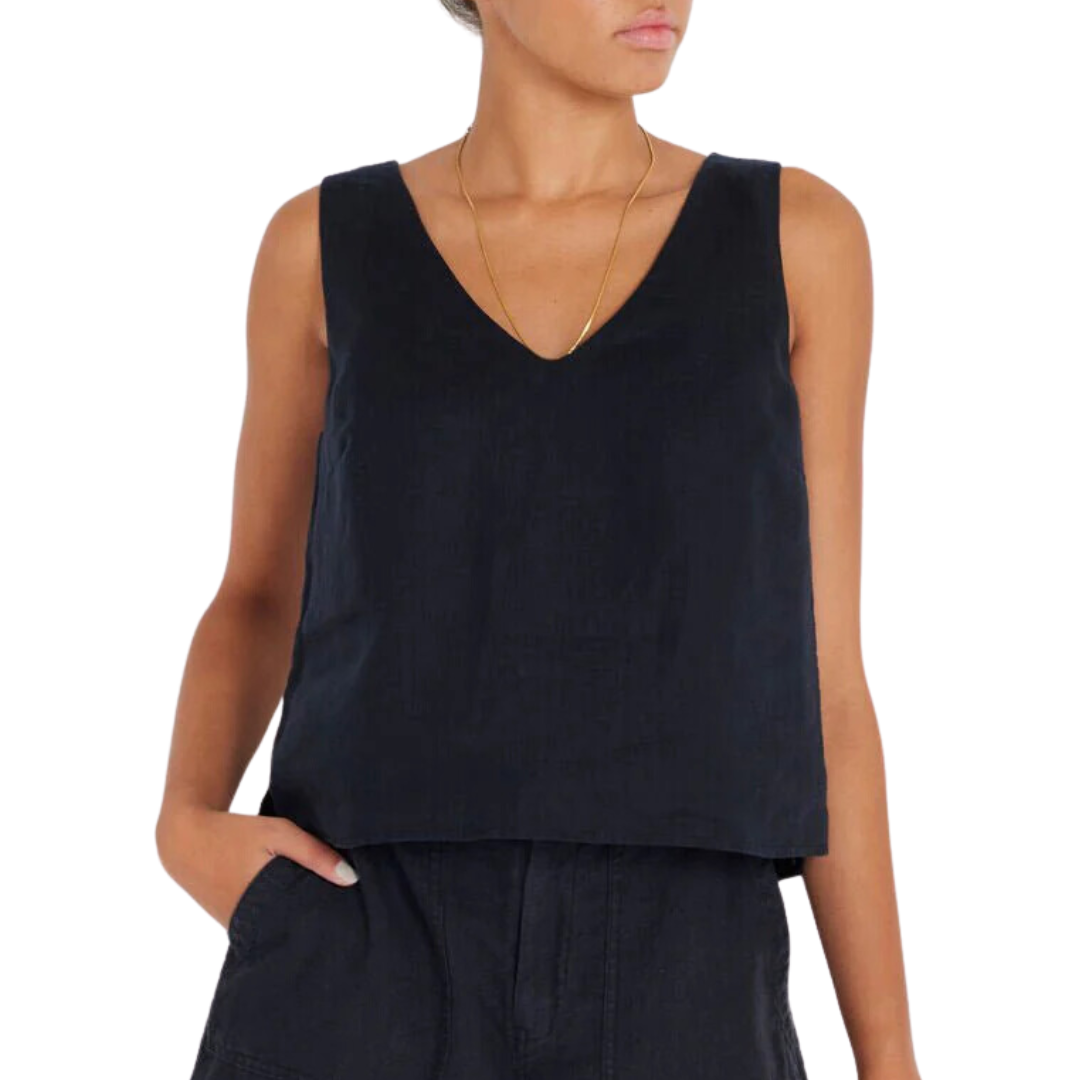 Not Monday Julia Linen Tank