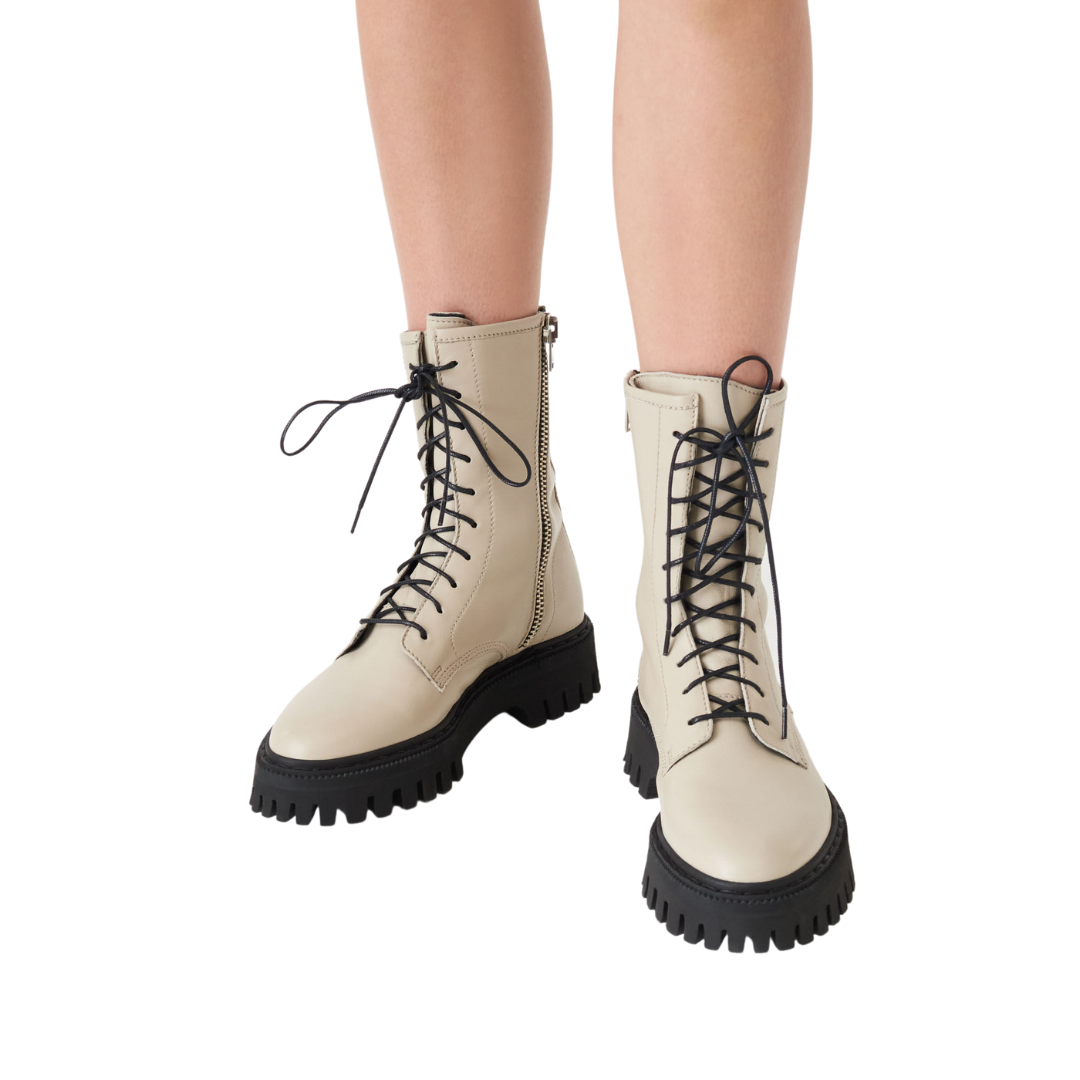 IRO Kosmic Lace up Leather Ranger Boots.