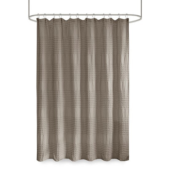 Olliix Home Waffle Shower Curtain