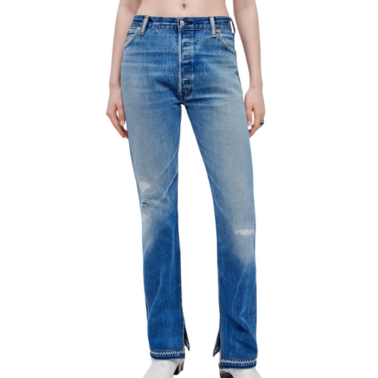 Re/Done High Rise Skinny Bootcut Jeans