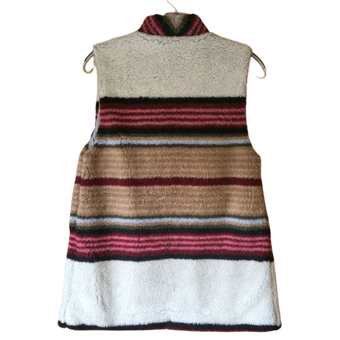 Dylan Dakota Striped Sherpa Vest