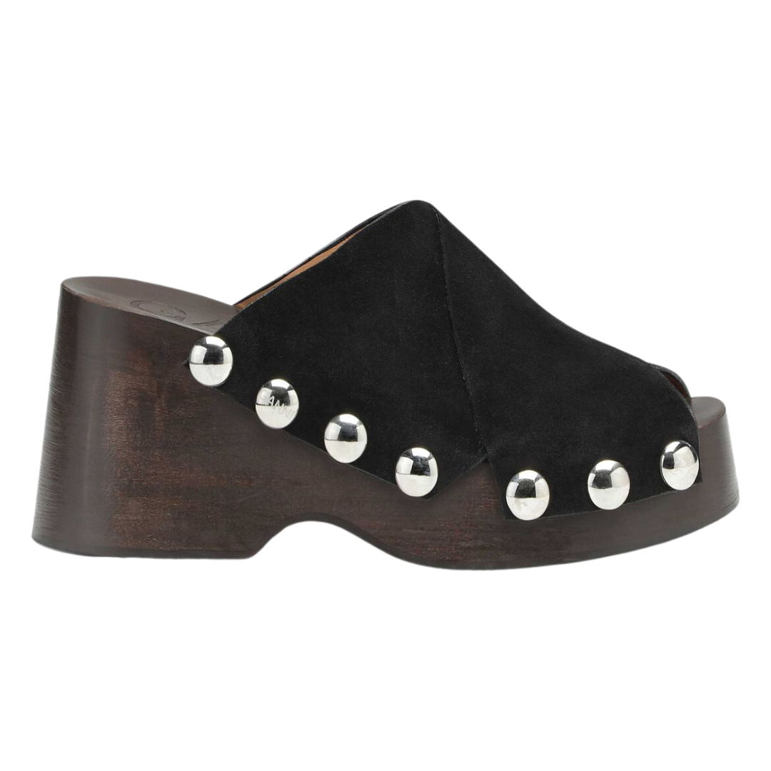 Ganni Chunky Wedge Clogs