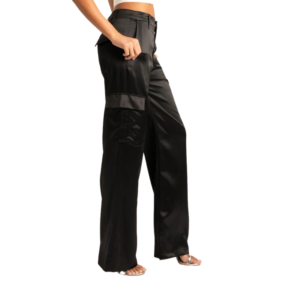 SPRWMN Silk Baggy Cargo Pants