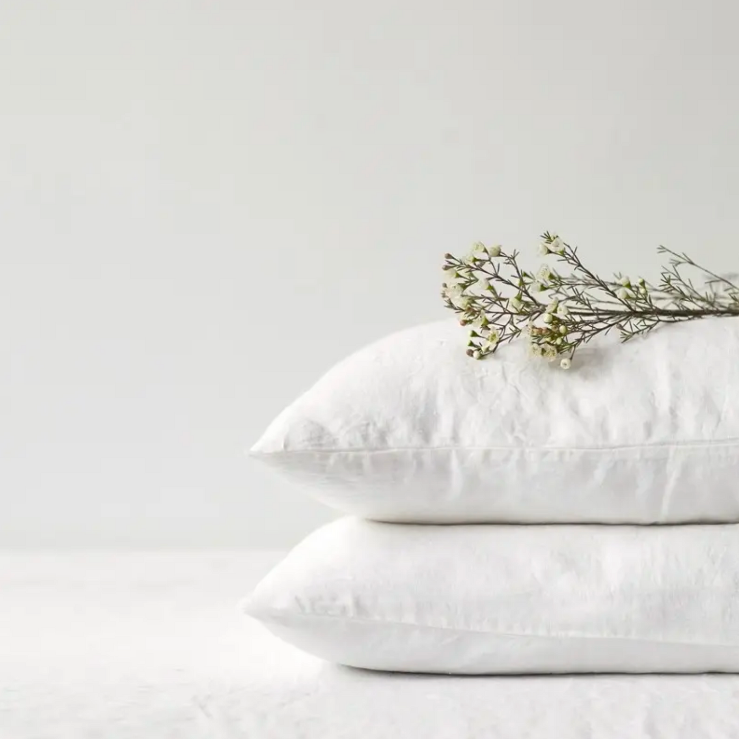 Linen Tales White Pillowcase