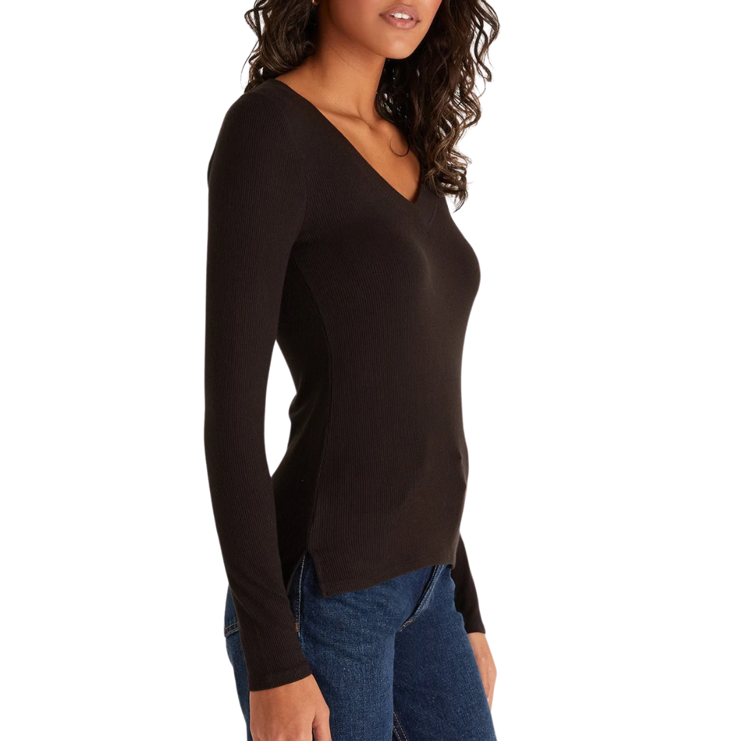 Z Supply Izzy Rib V-Neck Top