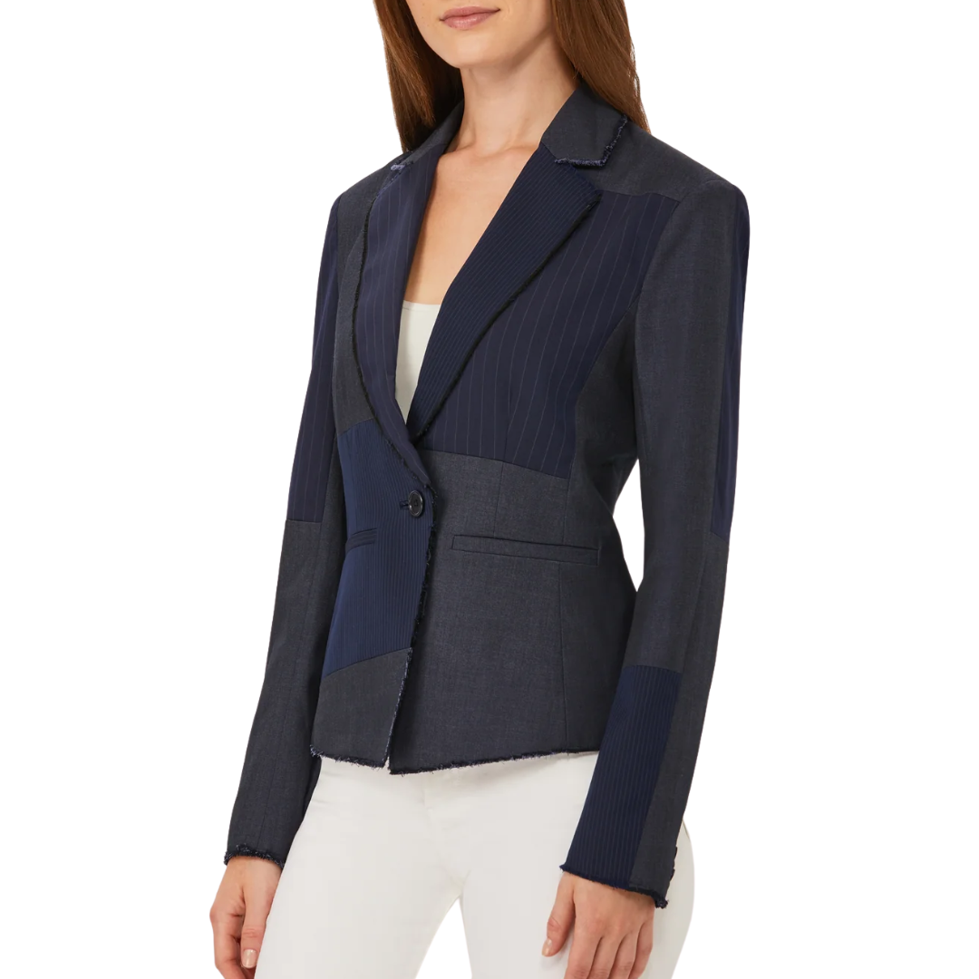 Ecru Patchwork Blazer