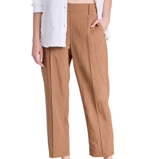 Vinci Mid-Rise Pleated Pants