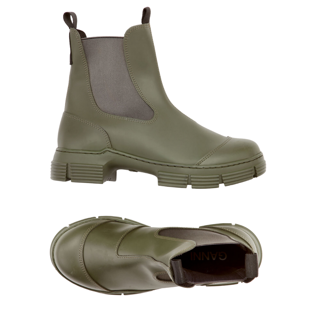 Ganni Recycled Rubber City Boots