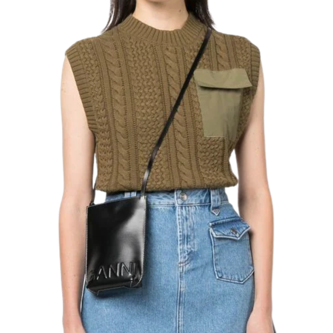 Ganni Mini Crossbody Logo Bag