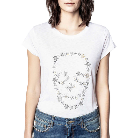 Zadig & Voltaire Skinny Strass Stars Tee