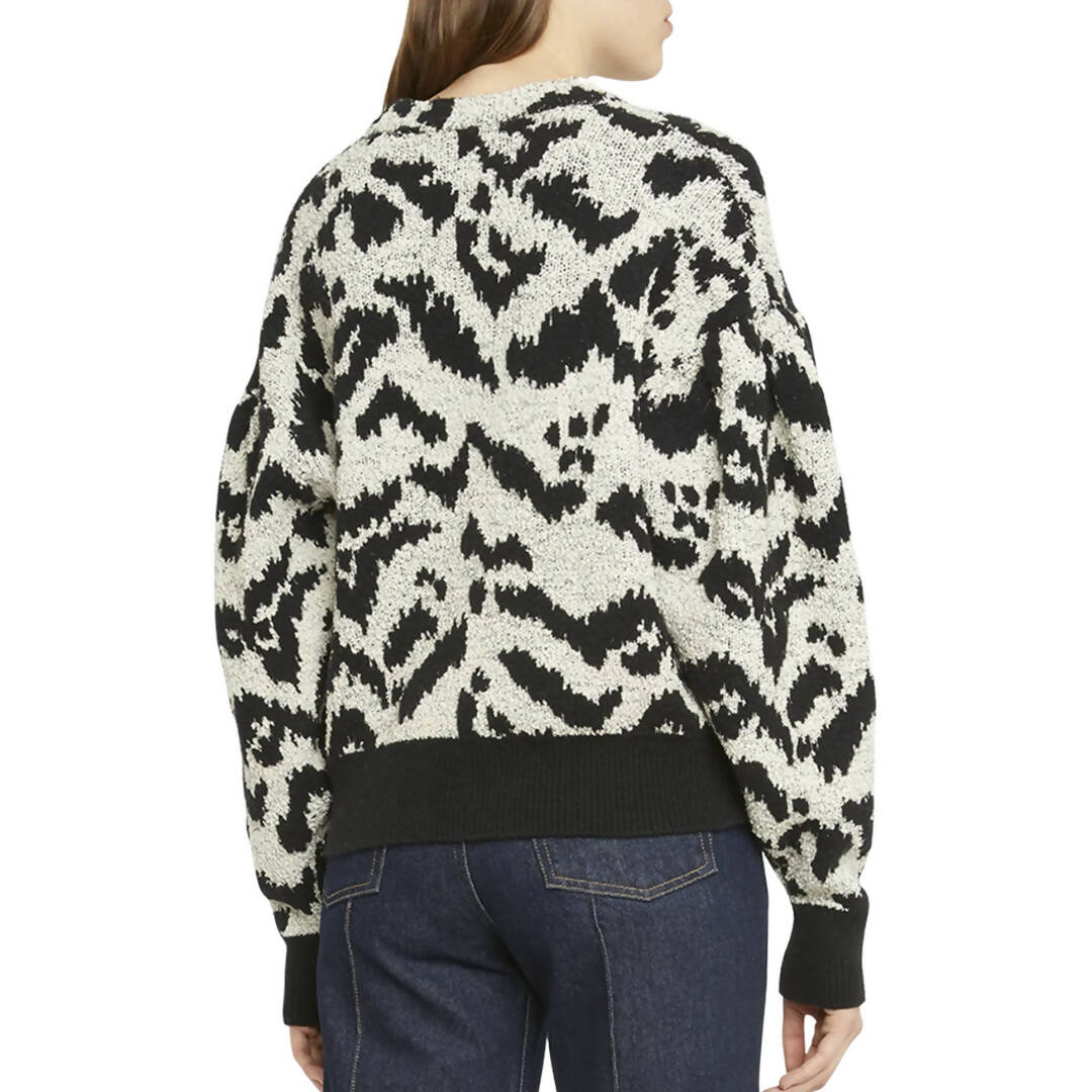 Ulla Johnson Nalla Animal Print Pullover Sweater