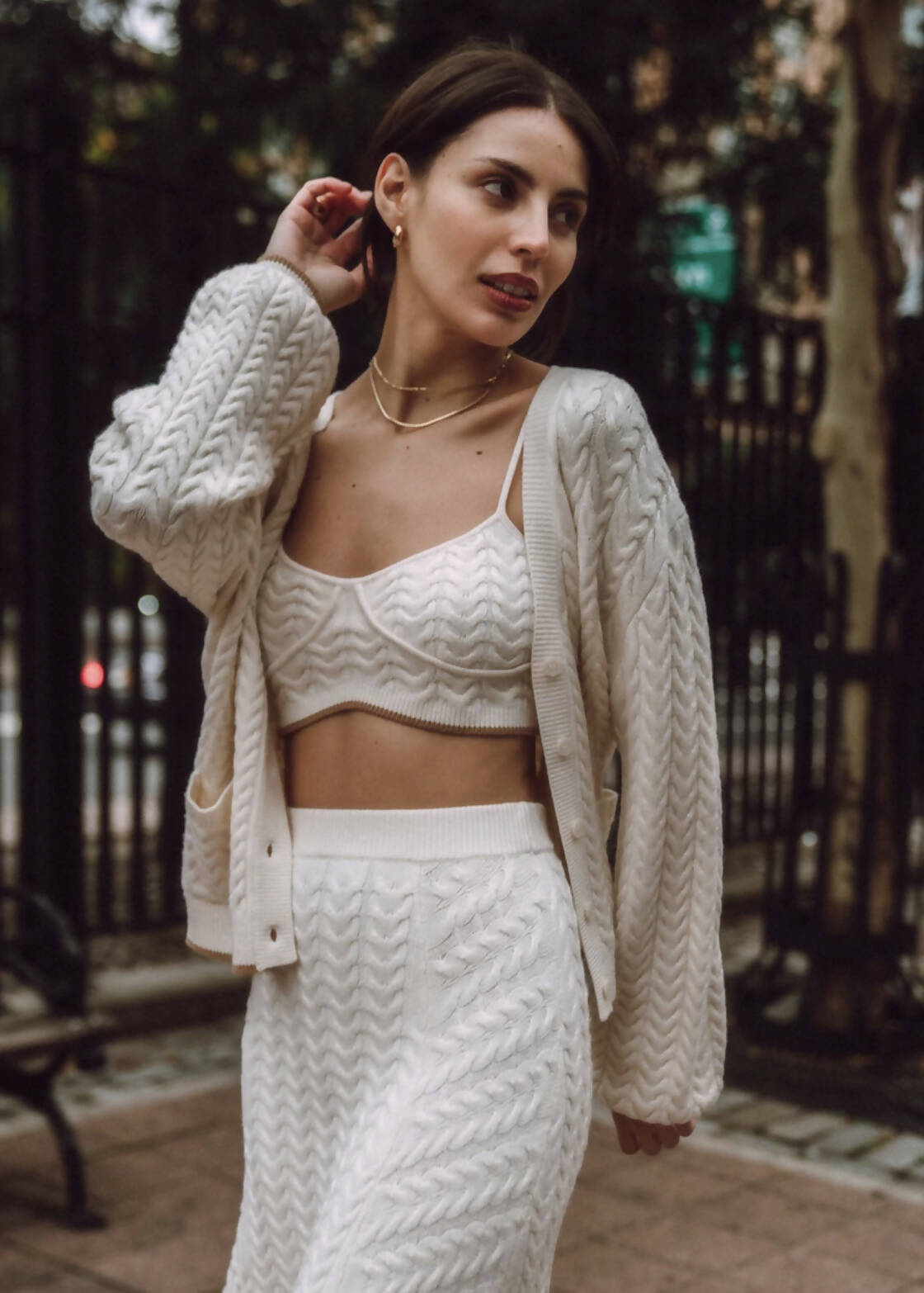 Favorite Daughter Cable Knit Lauren Bra