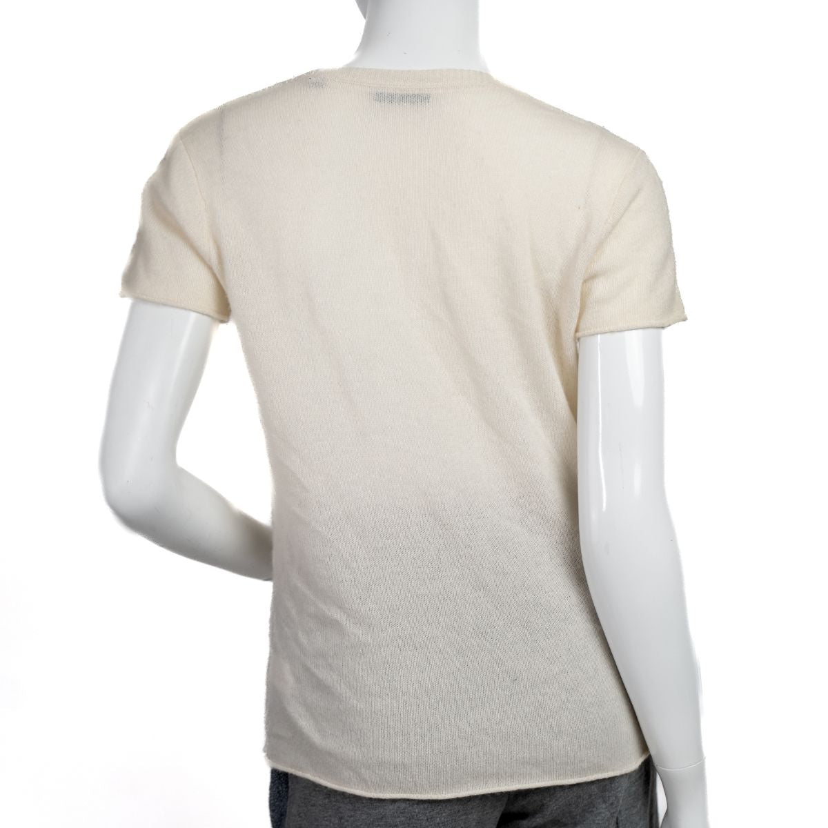 ATM Vee Neck Short Sleeve Sweater