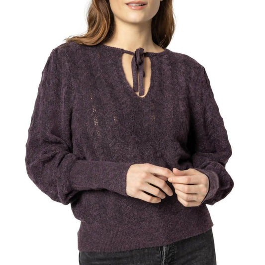 Lilla P Front Tie Pullover Sweater