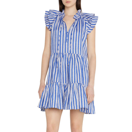 Veronica Beard Zee Striped Mini Dress