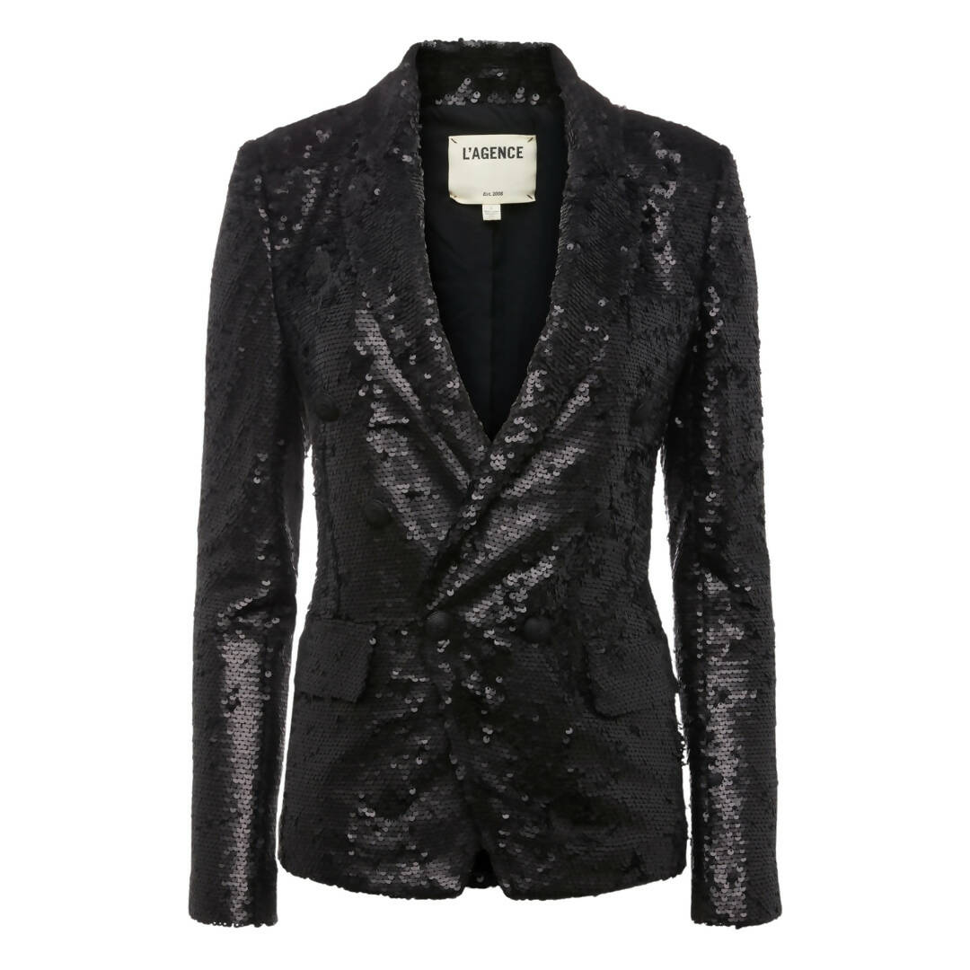 L'Agence Kenzie Sequin Blazer