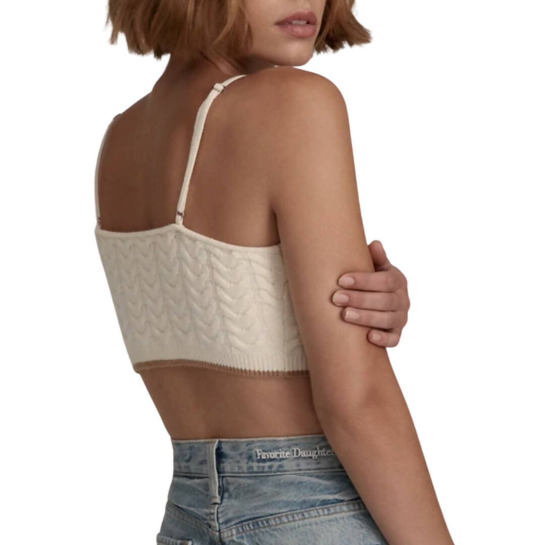 Favorite Daughter Cable Knit Lauren Bra