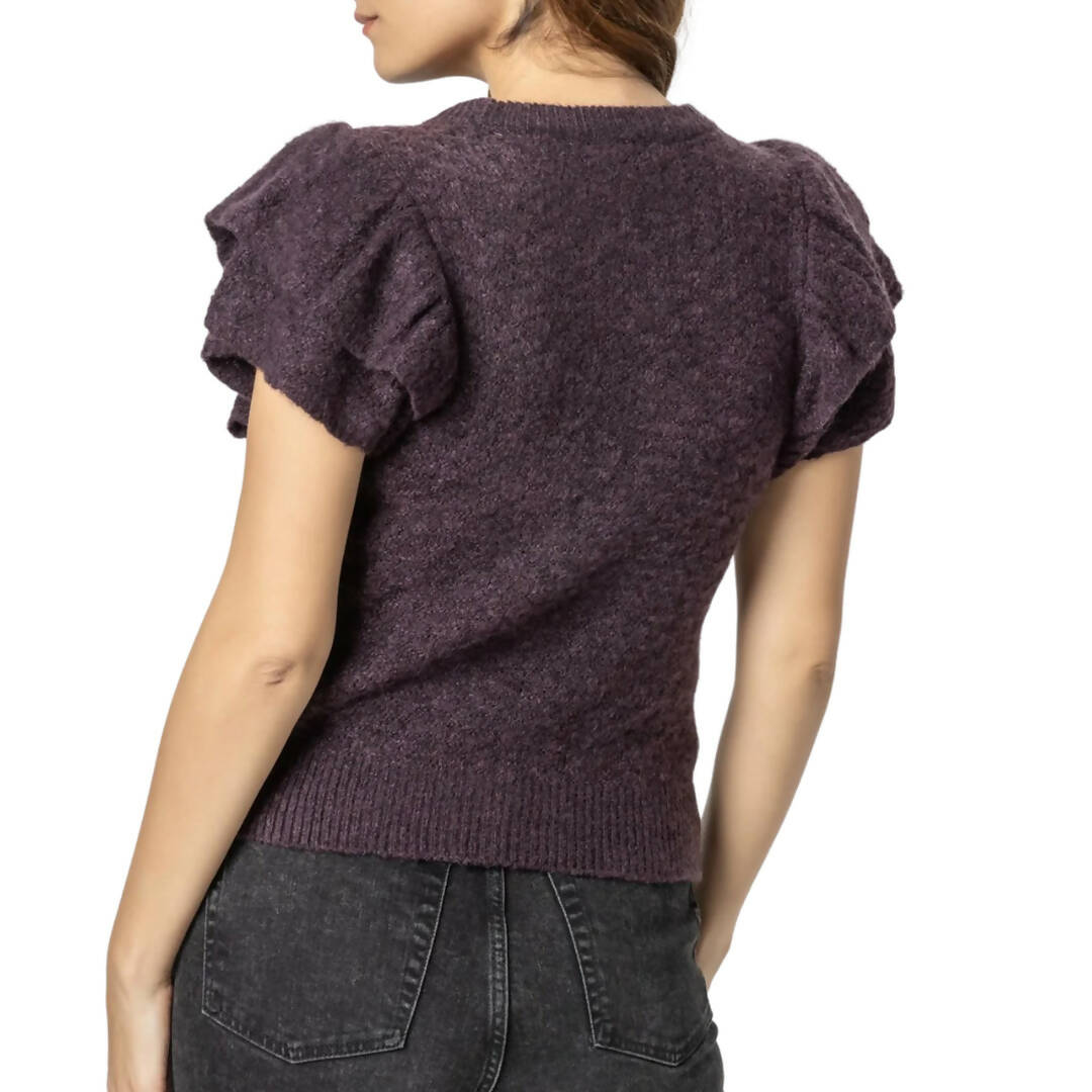 Lilla P Ruffle Shell Sweater