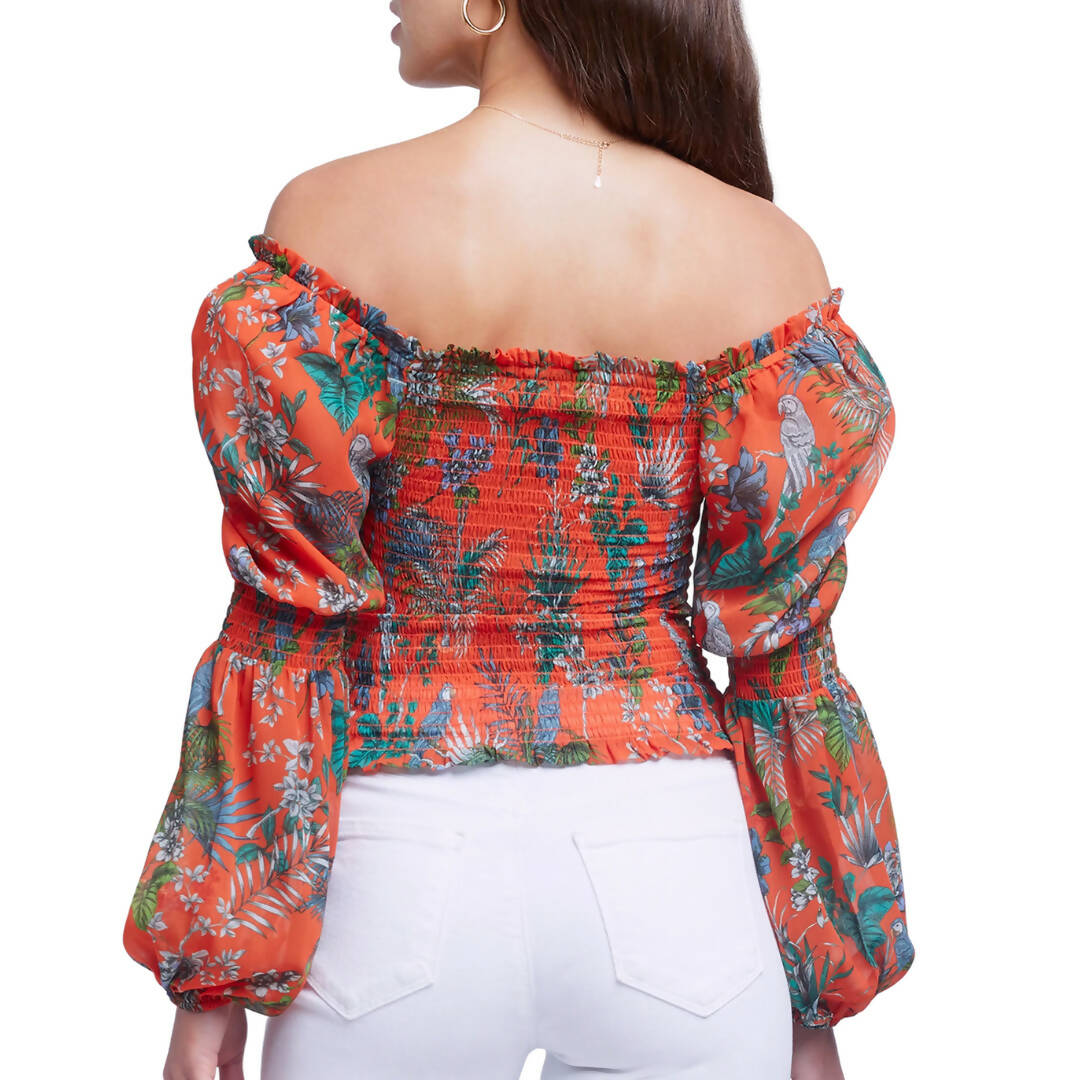 L'Agence Cece Off-the-Shoulder Blouse