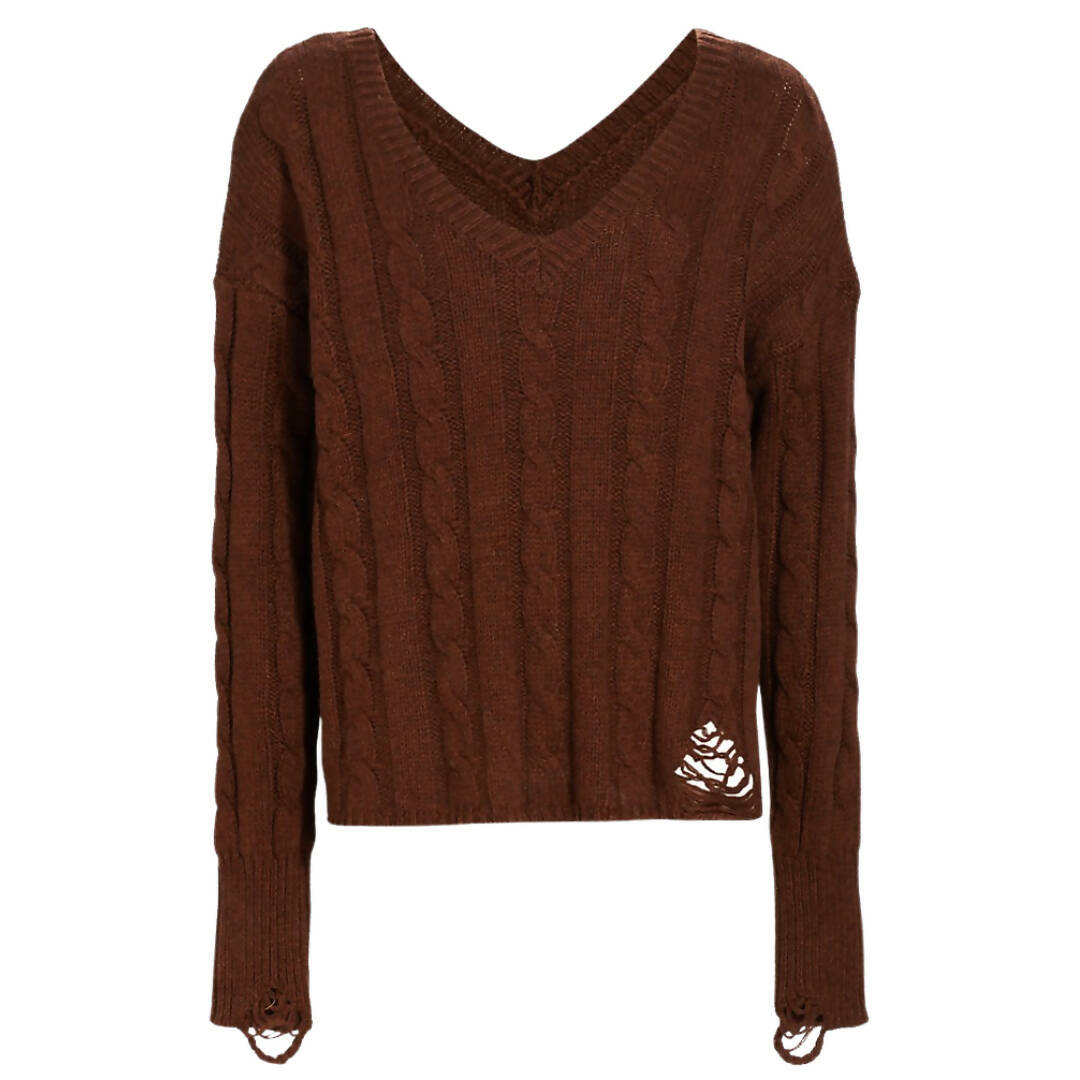 NSF Everlyn Oversized Cable Knit Sweater