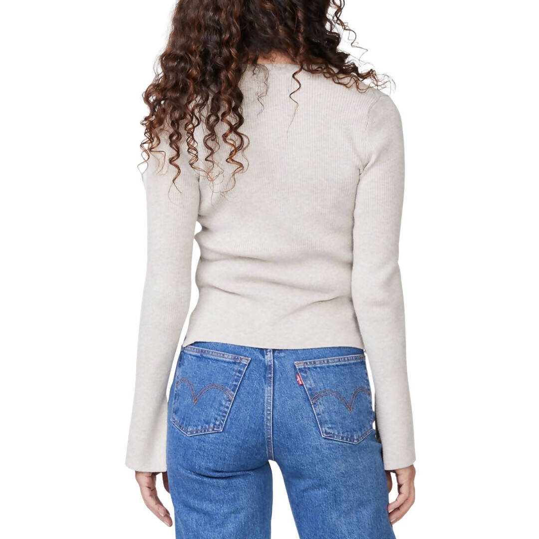 Monrow Rib Henley Sweater