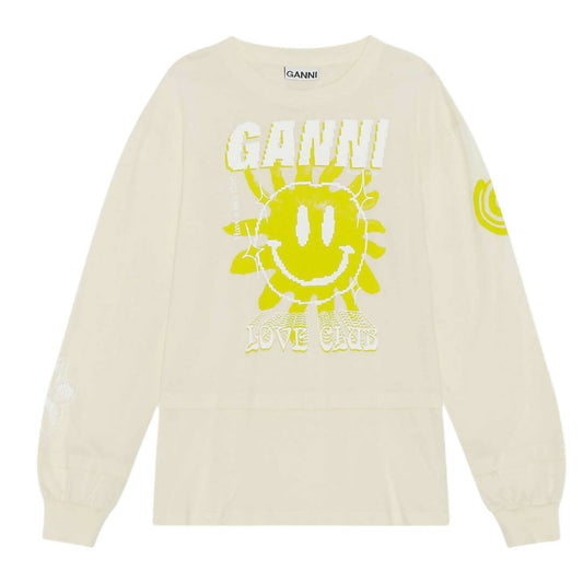 Ganni Long Sleeve Sun Tee