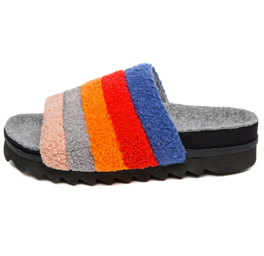 R0am Brite Fluffy Sandal