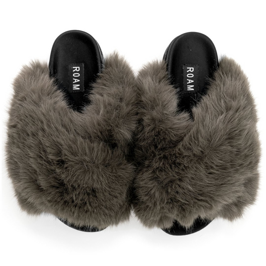 R0am Cloud Faux Fur Slippers