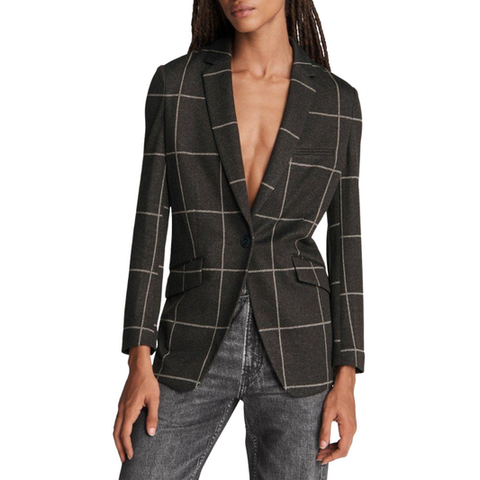 Rag and Bone Margot Check Blazer