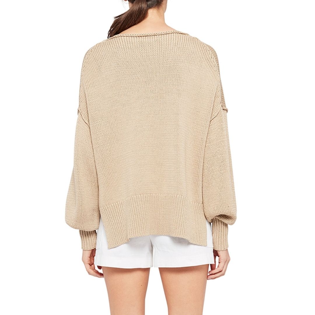 Theory Chainette Cotton Pullover Sweater