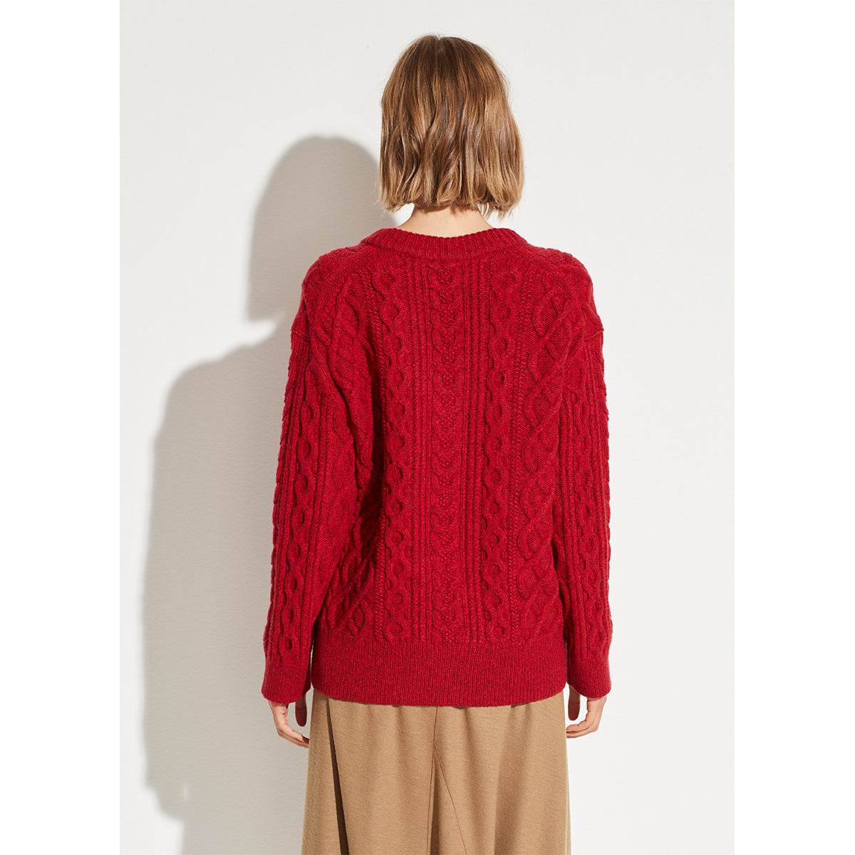 Vince Cable Knit Vee Neck Sweater